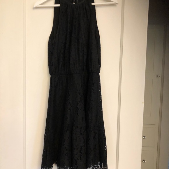 Juicy Couture Scallop Lace Dress Black (2) - Picture 2 of 9